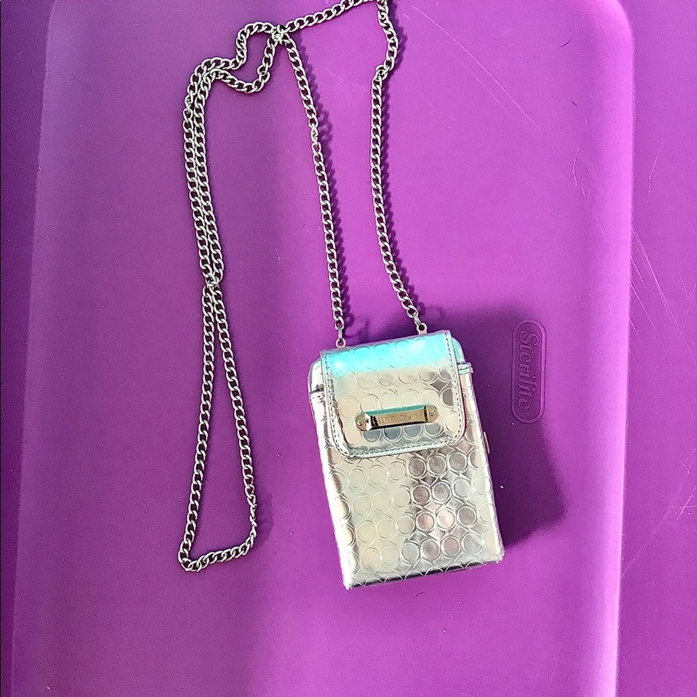 Silver Micro Purse Nine West